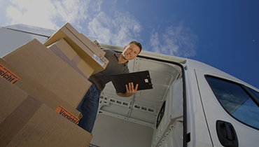Swift Sprint Courier Logistics cargo being loaded for shipment